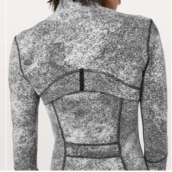 Lululemon Define Jacket Luon, Spray Jacquard White/Black, Size 12 - Picture 9 of 9